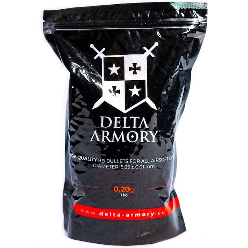 Kuličky bíle 0,20g/5000ks - 1Kg - Delta Armory