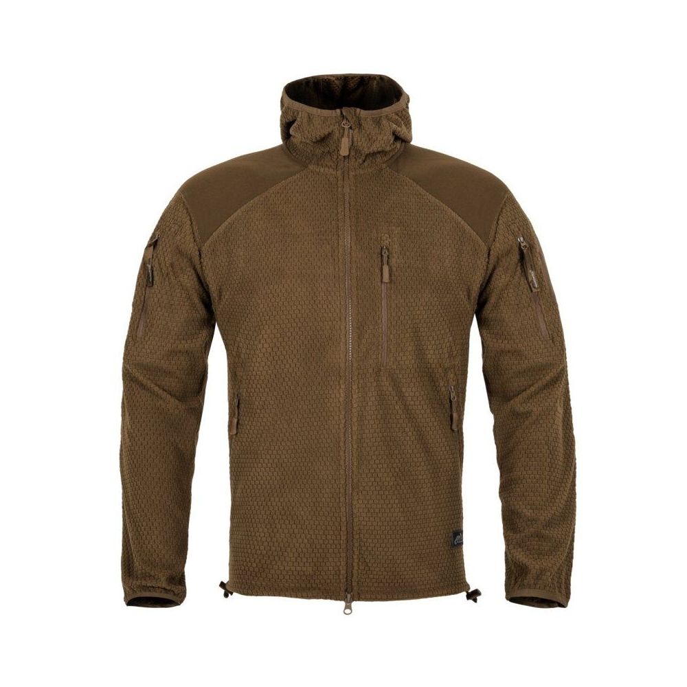 Bunda ALPHA Hoodie Jacket - Grid Fleece - Helikon-Tex®