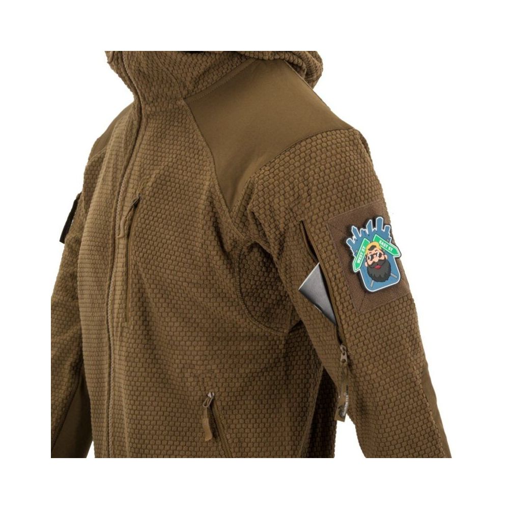 Bunda ALPHA Hoodie Jacket - Grid Fleece - Helikon-Tex®