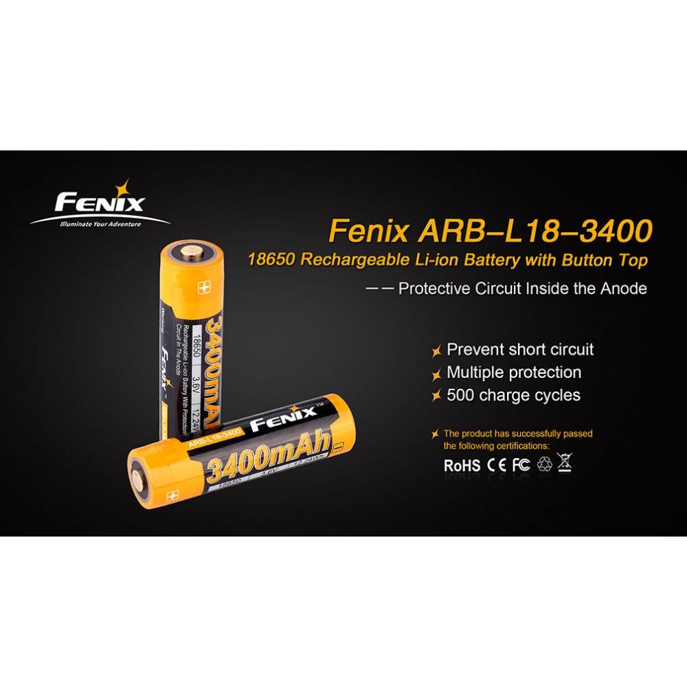 Dobíjecí baterie 18650 3400mAh(Li-Ion) - Fenix