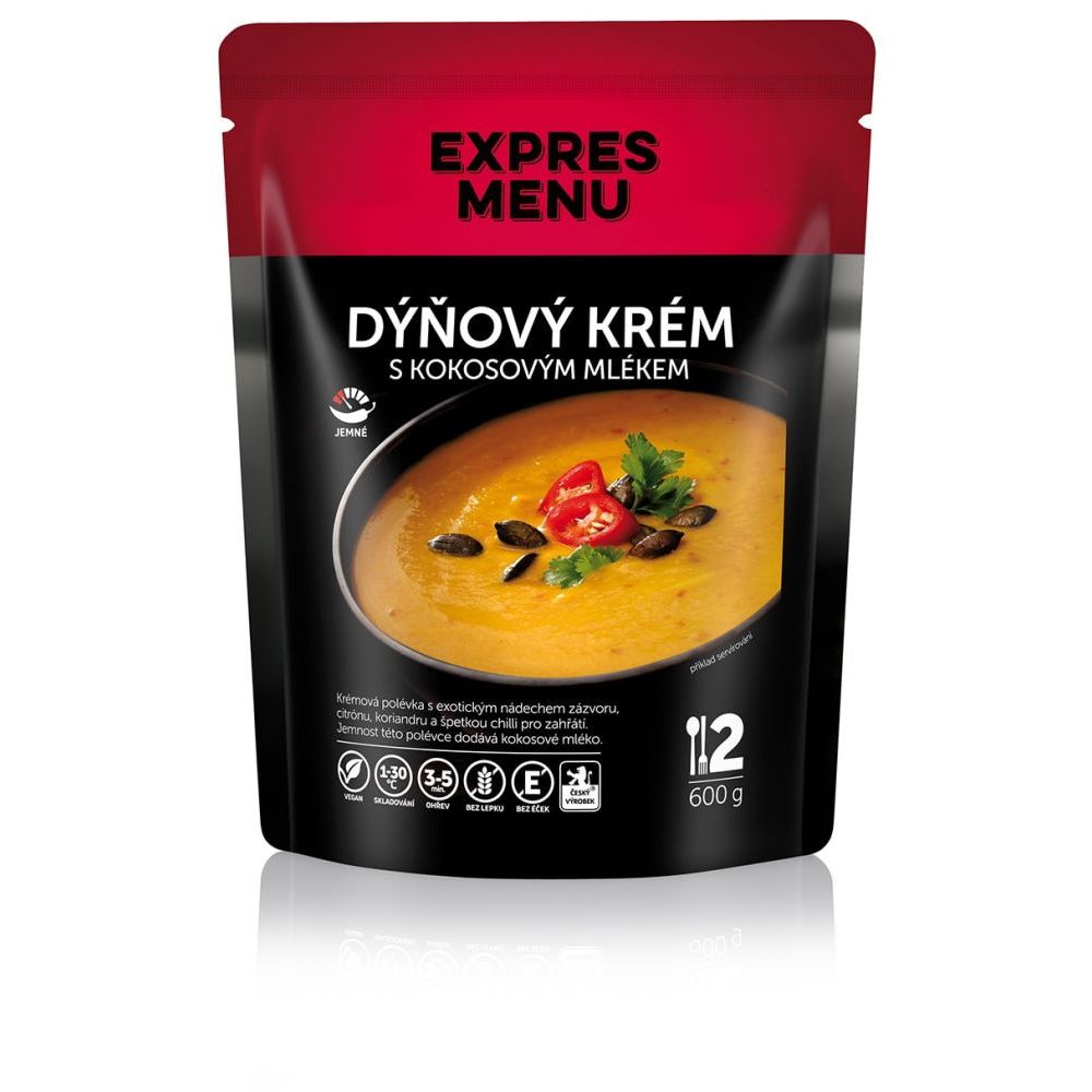Dýňový krém s kokosovým mlékem  - 2 porce - Expres Menu 