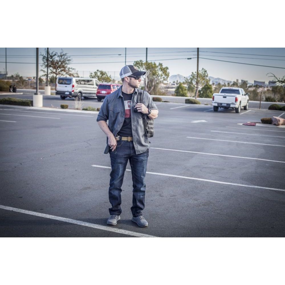 Kalhoty Greyman Tactical Jeans® - Denim Mid -  Dark Blue  - Helikon-Tex®