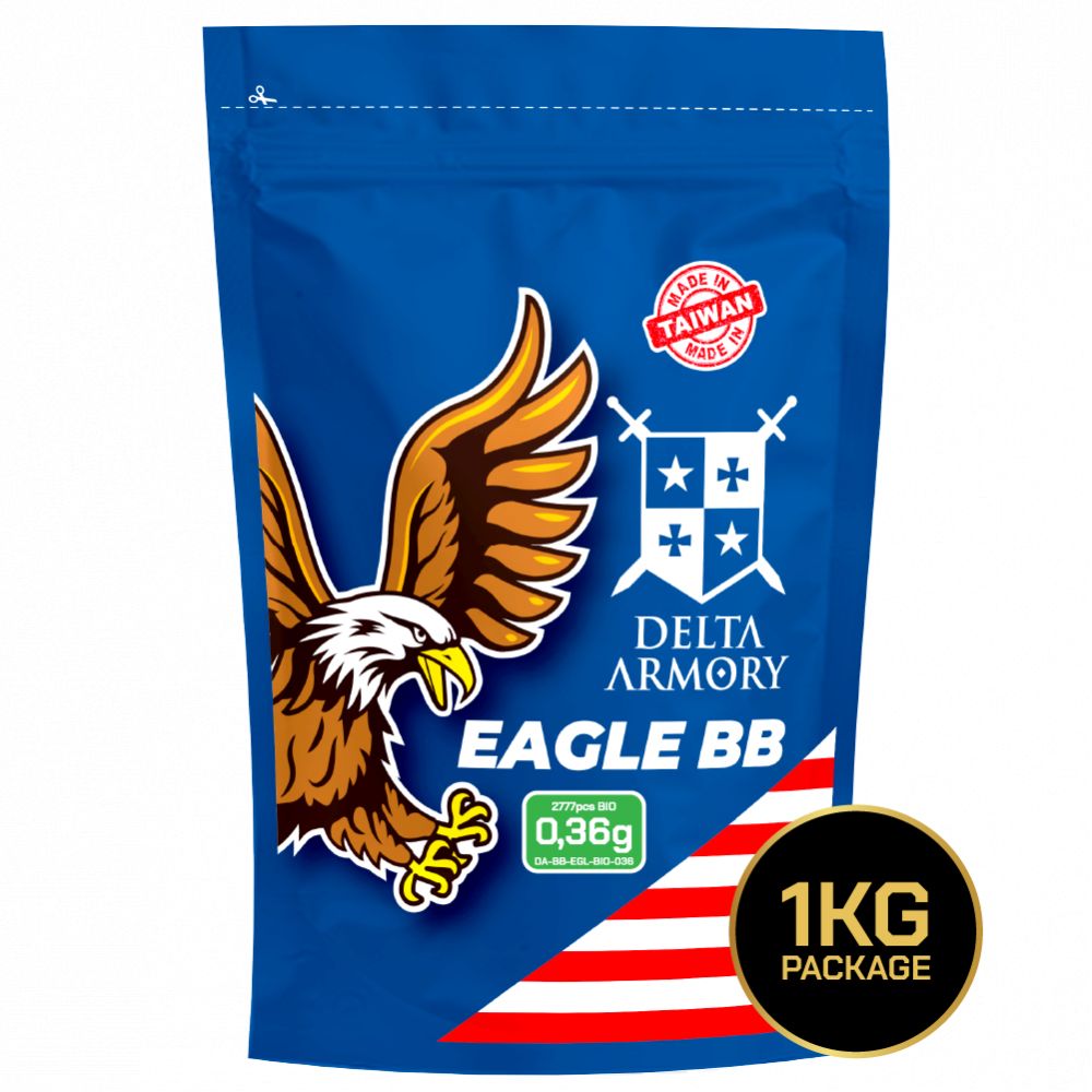 Kuličky EAGLE  0.36g/2777ks - 1kg - Delta Armory