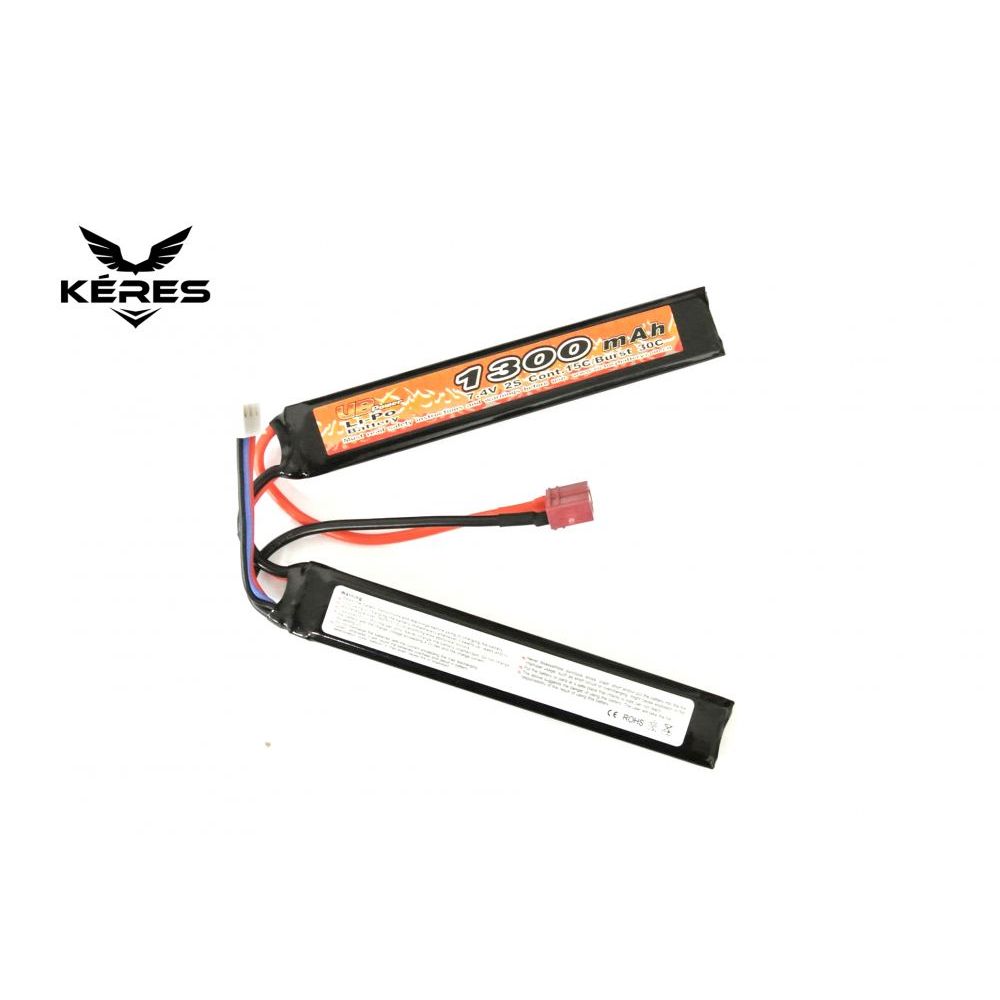 Li-Pol akumulátor 7.4V/1300mAh (15C) - 2dílný - T-Dean konektor - VB Power