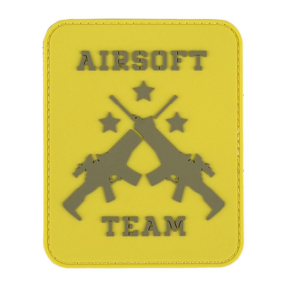 Nášivka PVC Airsoft Team - žlutá  - 101. INC