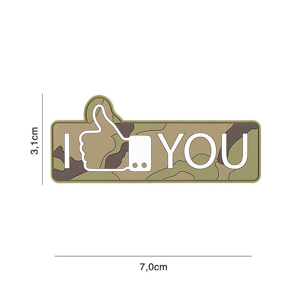 Nášivka PVC I like You - woodland  - 101. INC