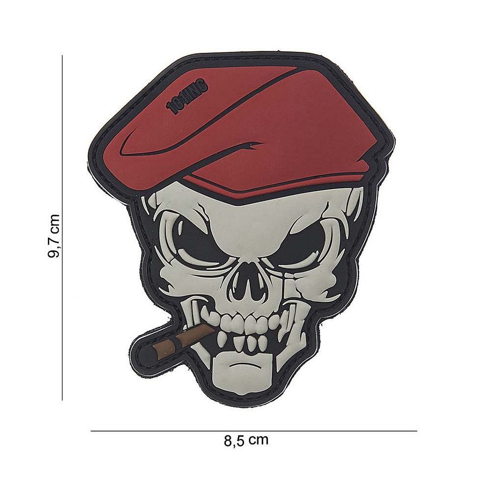 Nášivka PVC skull sigar - 101.INC