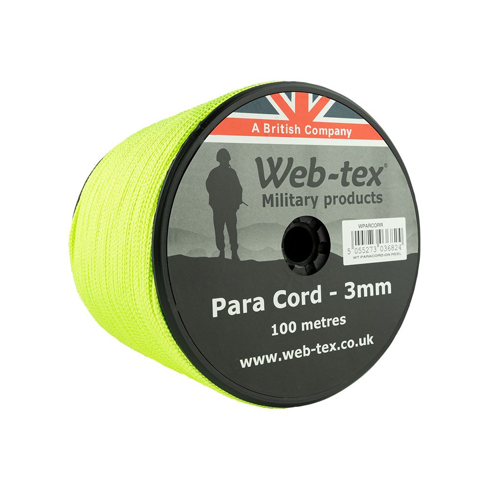 Paracordové lano - průměr 3mm - délka 100m - Web-tex