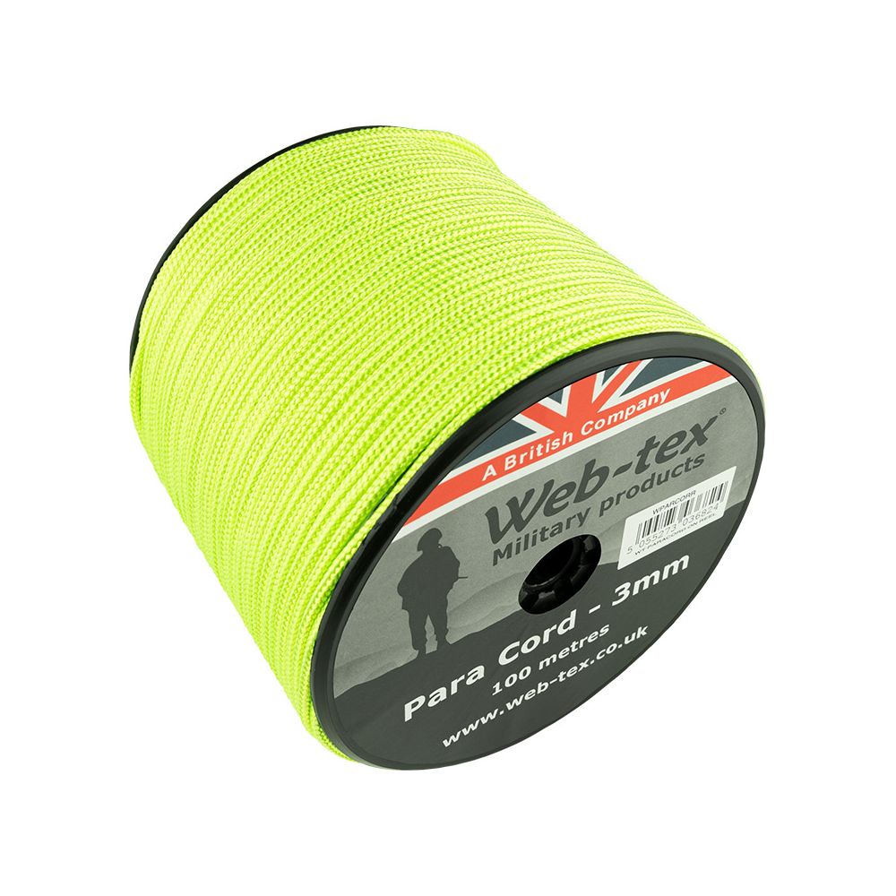 Paracordové lano - průměr 3mm - délka 100m - Web-tex