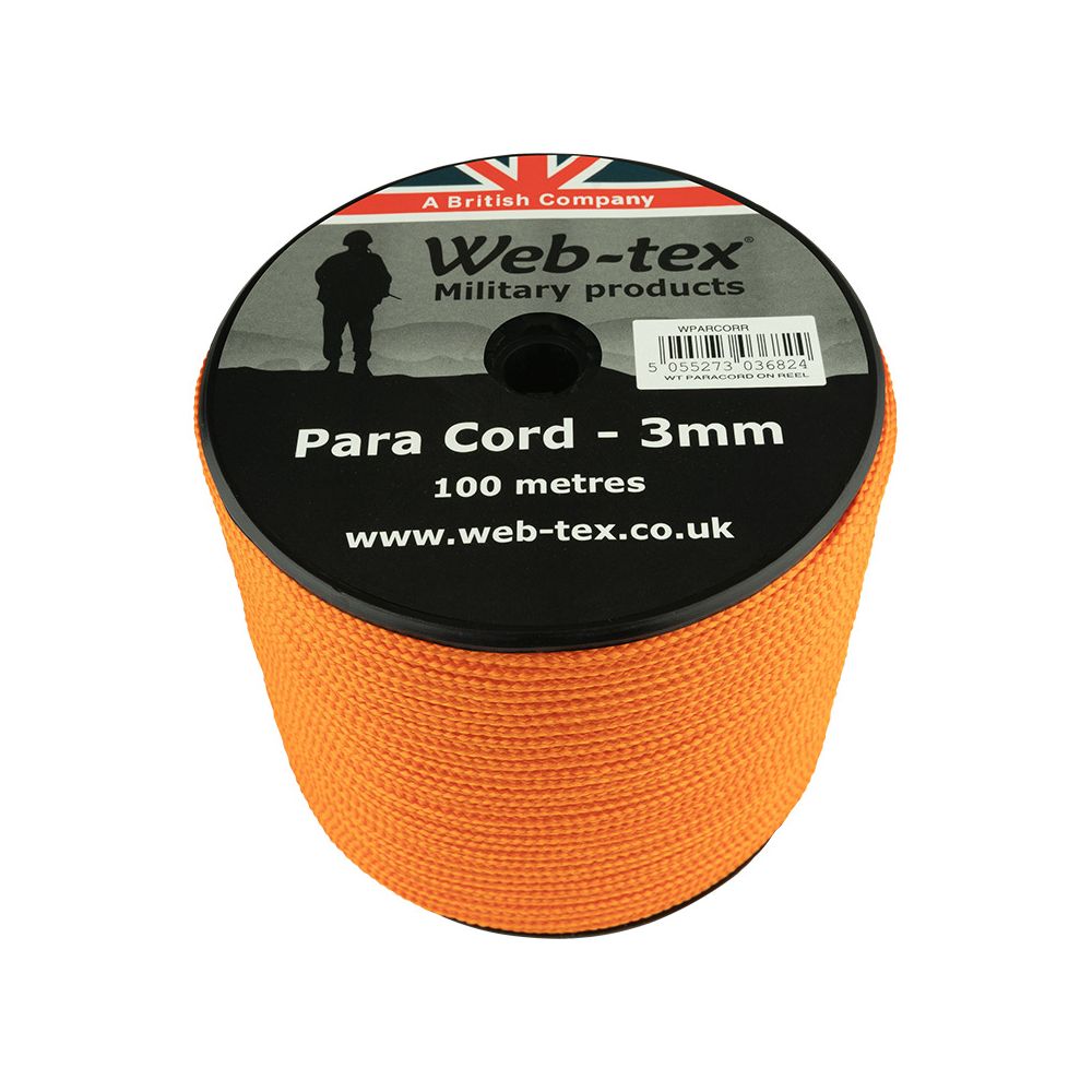 Paracordové lano - průměr 3mm - délka 100m - Web-tex