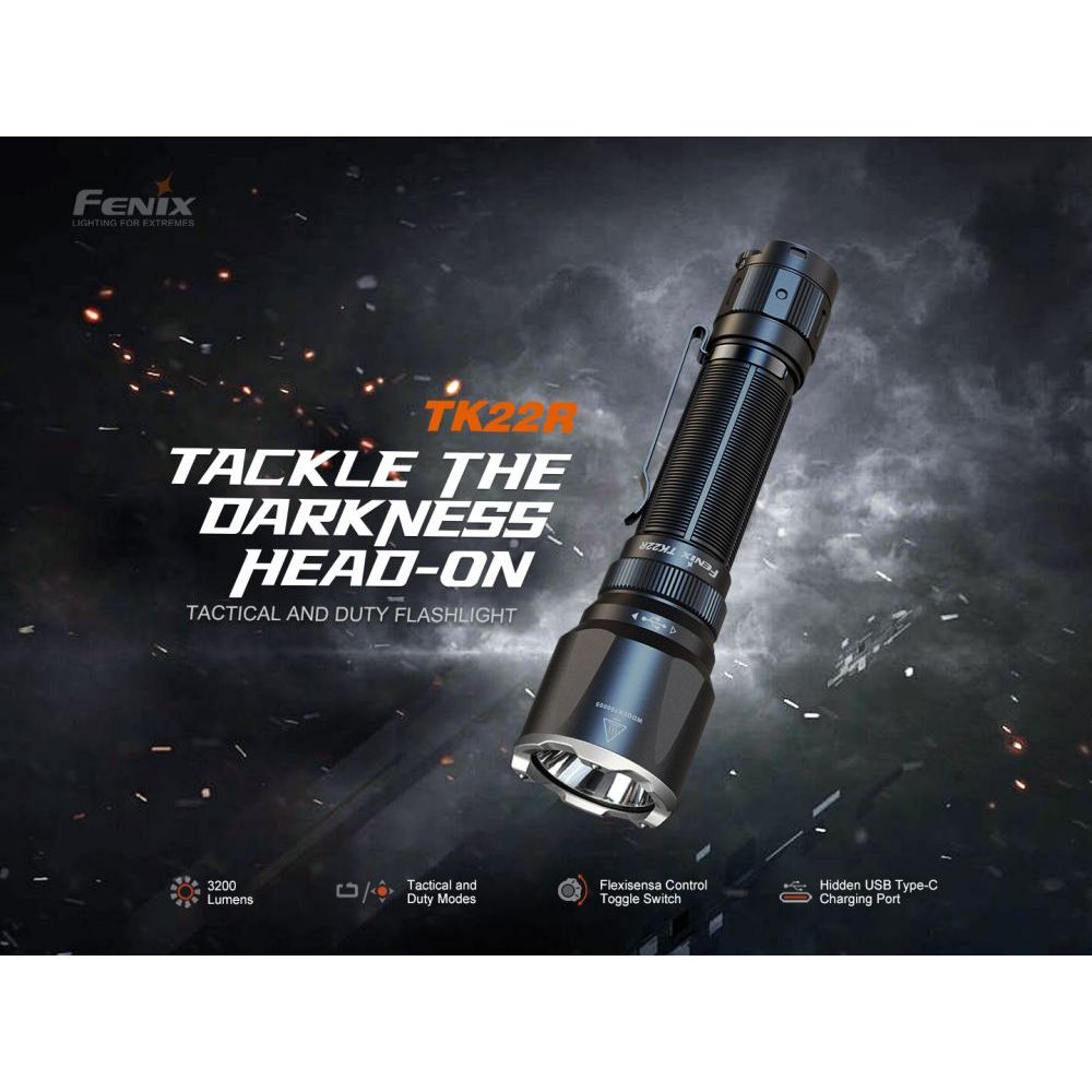Taktická nabíjecí svítilna TK22R - Fenix